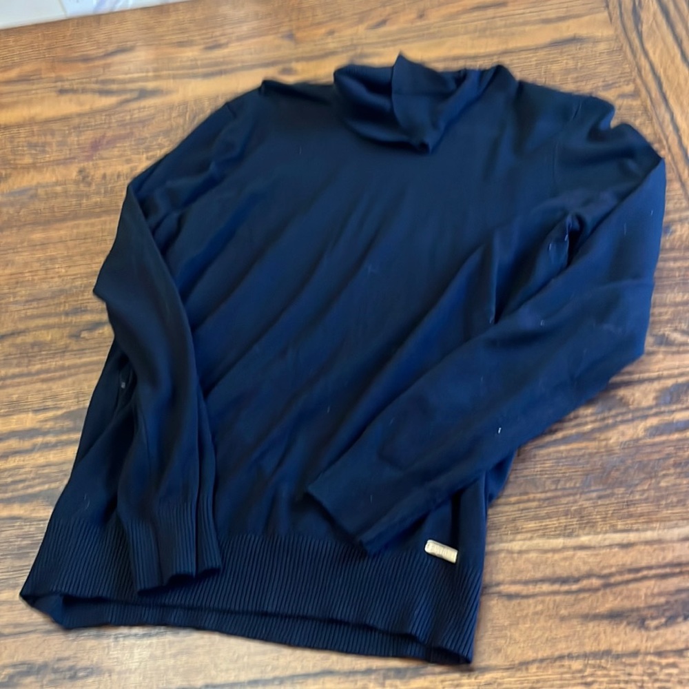 Black Knit Calvin Klein Turtleneck